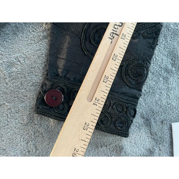 Vintage Sandy Starkman Jacket Large Black Silk Embroidered Beaded Art To Wear - Picture 14 of 14